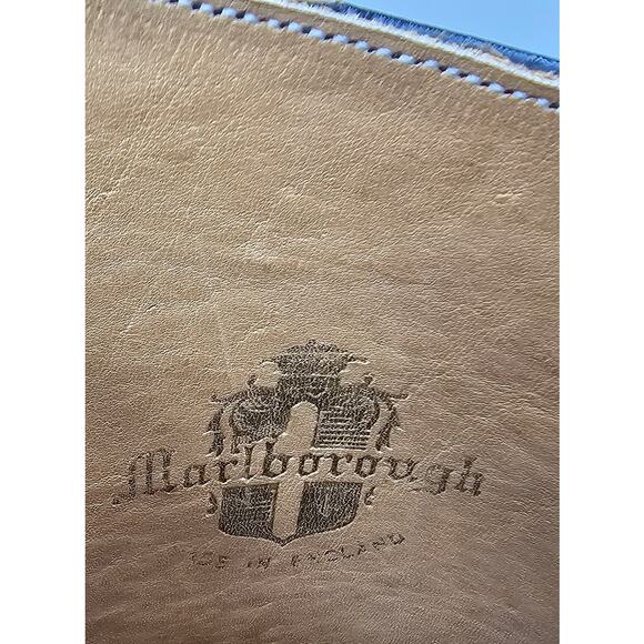 Marlborough Equestrian Tall Riding Boots Black Leather England Men's UK 8 US 8.5 - Picture 8 of 11